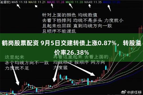 鹤岗股票配资 9月5日交建转债上涨0.87%，转股溢价率26.38%