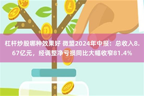 杠杆炒股哪种效果好 微盟2024年中报：总收入8.67亿元，经调整净亏损同比大幅收窄81.4%