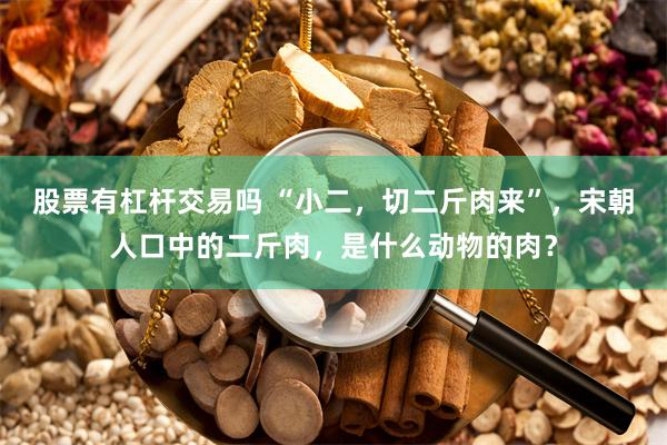 股票有杠杆交易吗 “小二，切二斤肉来”，宋朝人口中的二斤肉，是什么动物的肉？